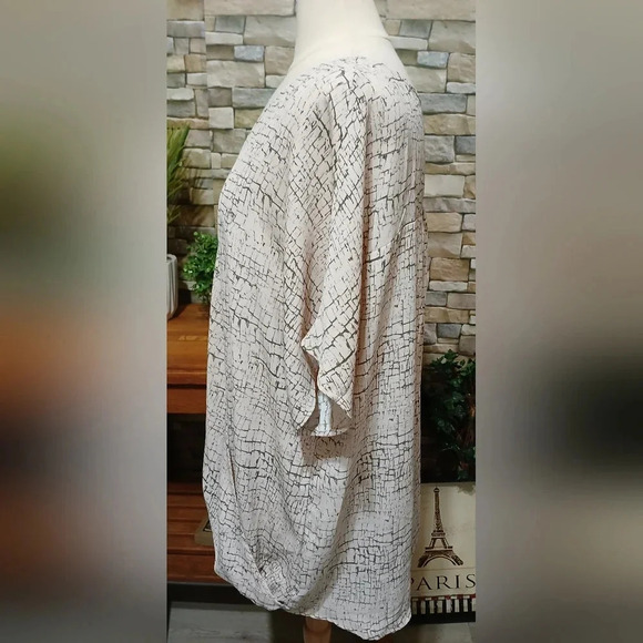 Hayden Los Angeles Drape Blouse Business Casual‎ Office 2X - Picture 3 of 6